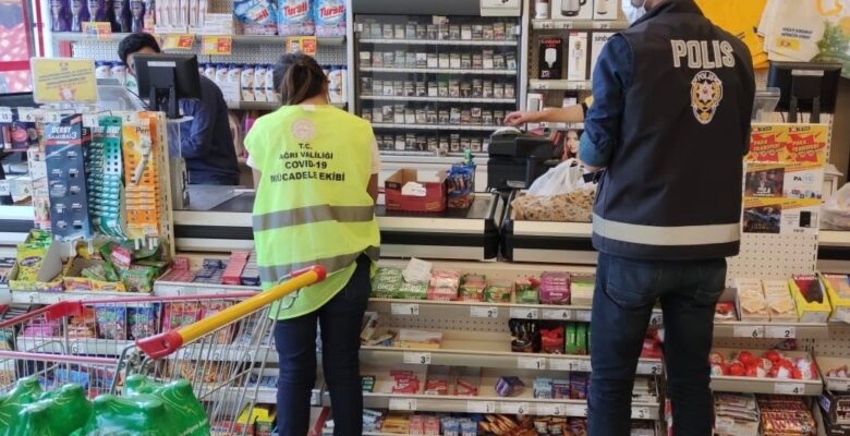 Ağrı’da koronavirüs denetimlerinde kuralları ihlal edenler affedilmedi
