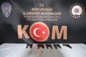 Ağrı’da 5 adet ruhsatsız silah ele geçirildi