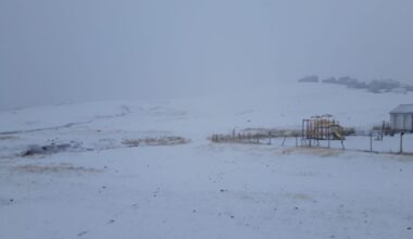 Ağrı’nın yüksek kesimlerine kar yağdı