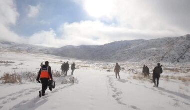 Ağrı Dağı bölgesinde kayıp mülteciyi arama çalışması başlatıldı