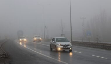 Ağrı’da yoğun sis etkili oldu
