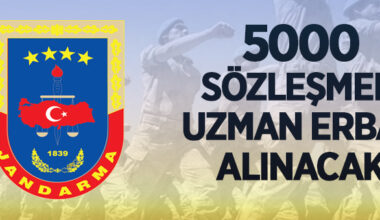 Jandarma ve Sahil Güvenlik Akademisi 5 bin Sözleşmeli Uzman Erbaş alacak