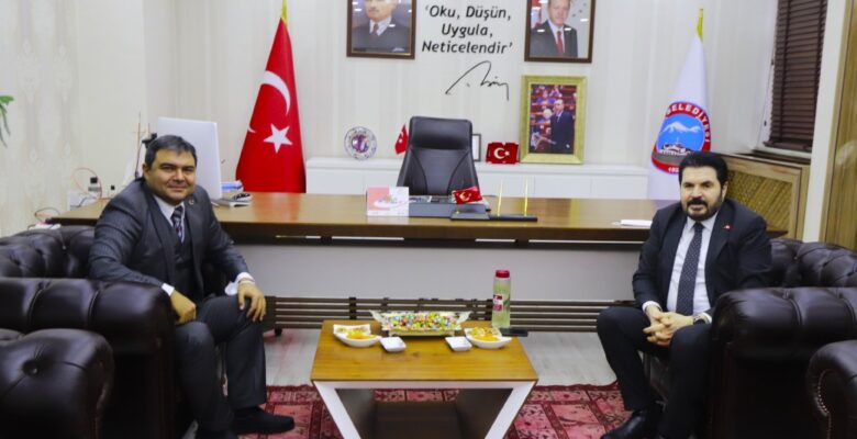 Diyadin Kaymakamı Balcı’dan Belediye Başkanı Sayan’a ziyaret