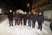 Başkan Sayan, karla mücadele çalışmalarını denetledi