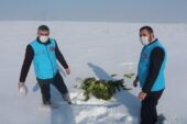 Ağrı İl Müftülüğü, yabani hayvanlar için yiyecek bıraktı