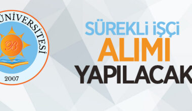 Bingöl Üniversitesi sürekli 9 işçi alımı yapacak