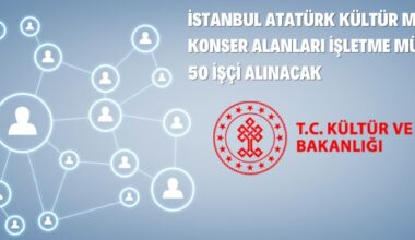 İstanbul Atatürk Kültür Merkezi Konser Alanları İşletme Müdürlüğü Sürekli İşçi Alım İlanı