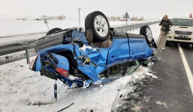 Eleşkirt’te trafik kazası, 1 yaralı