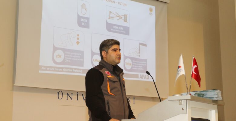 AİÇÜ’de Afet Farkındalık Eğitimi verildi