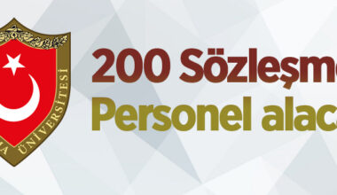 Milli Savunma Üniversitesi 200 Sözleşmeli Personel alacak