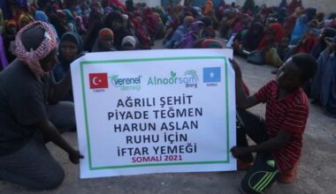 Ağrılı şehidin anısına Somali’de iftar yemeği verildi