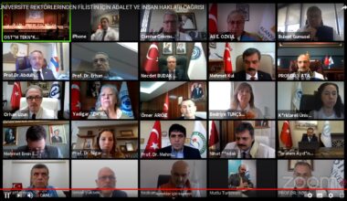 Üniversite Rektörlerinden Filistin için adalet ve insan hakları çağrısı