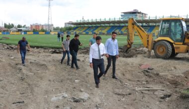 Ağrı Şehir Stadyumunun Tartan Pisti Yenileniyor