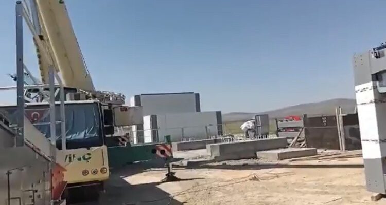 Ağrı’da asfalt plentinin kurulumu için çalışmalar başladı