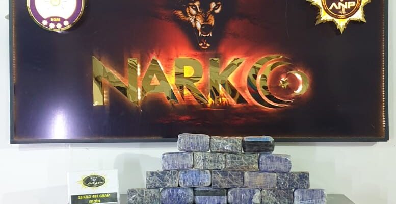 Ağrı’da 18 kilo 492 gram eroin ele geçirildi