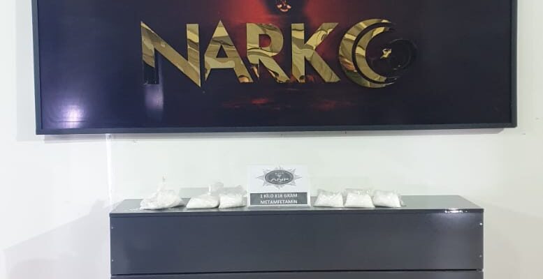 Ağrı’da 1 kilo 818 gram metamfetamin ele geçirildi
