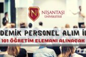 Nişantaşı Üniversitesinden akademik personel alım ilanı