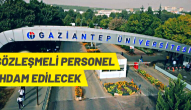 Sözleşmeli personel alım ilanı