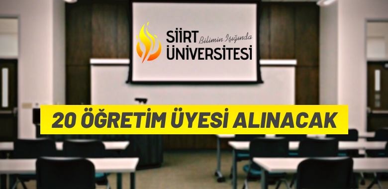 Öğretim Üyesi alım ilanı