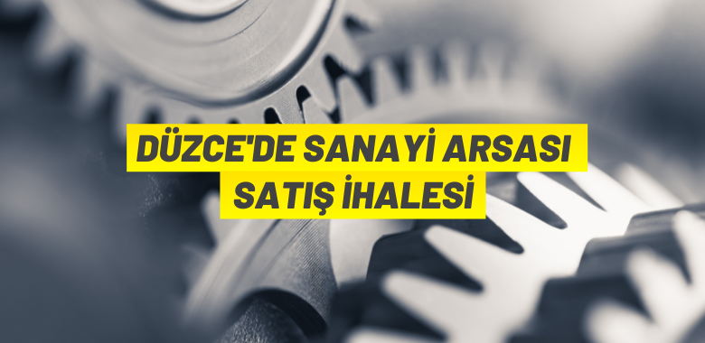 Düzce Merkez’de bulunan sanayi alanı nitelikli 3 adet arsa ihaleyle satılacak