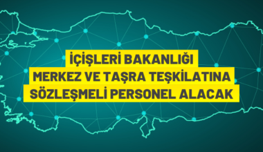 Sözleşmeli personel alım ilanı