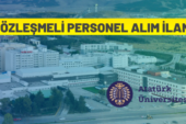Sözleşmeli personel alım ilanı
