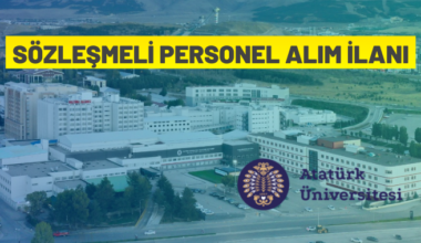 Sözleşmeli personel alım ilanı