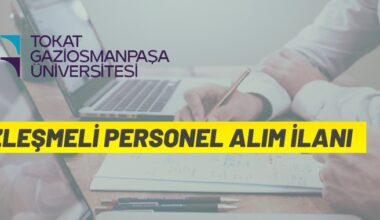 Sözleşmeli personel alım ilanı