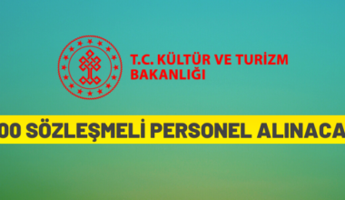 500 sözleşmeli personel alınacak