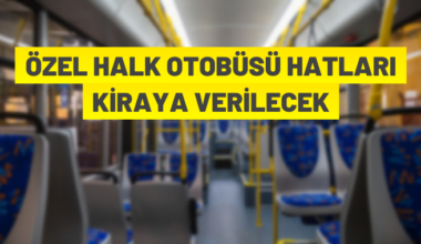Toplu ulaşım hatları kiraya verilecek