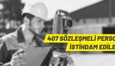 Sözleşmeli personel alım ilanı