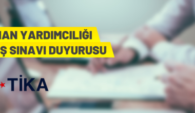 TİKA 10 Uzman Yardımcısı alacak