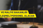 Hazine ve Maliye Bakanlığı Sözleşmeli Personel alacak