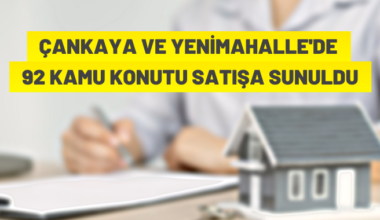 Ankara’da kamu konutu satışı