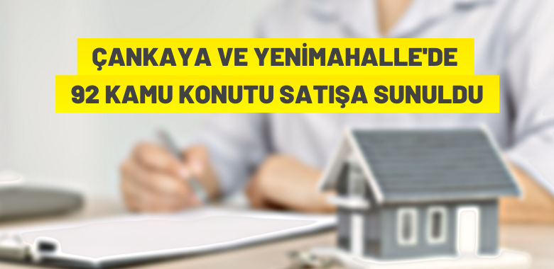 Ankara’da kamu konutu satışı