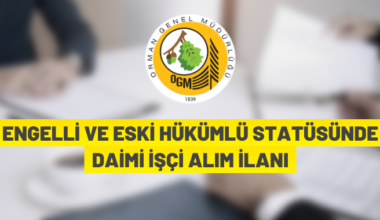 Daimi işçi alım ilanı