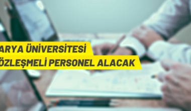Sözleşmeli personel alım ilanı