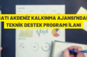 Batı Akdeniz Kalkınma Ajansı’ndan Teknik Destek Programı ilanı