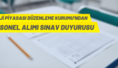 EPDK personel alacak
