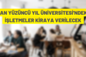 Van Yüzüncü Yıl Üniversitesi’nden kiralama ihalesi
