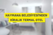 Haymana Belediyesi’nden kiralama ihalesi