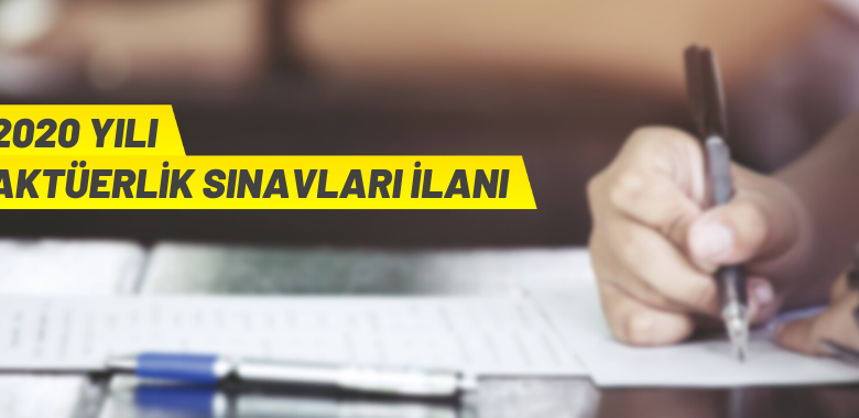 2022 yılı Aktüerlik sınavlarına ilişkin duyuru