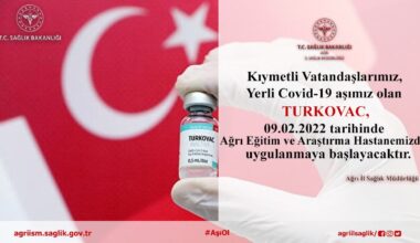 Ağrı’da isteyen yerli aşı olabilecek