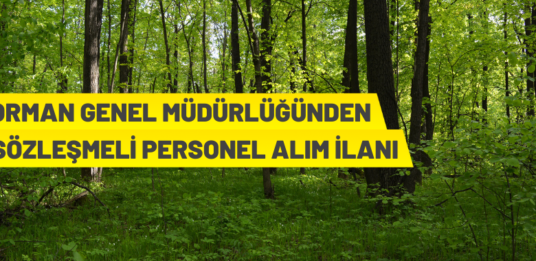 Orman Genel Müdürlüğü 1.833 Sözleşmeli Personel Alacak