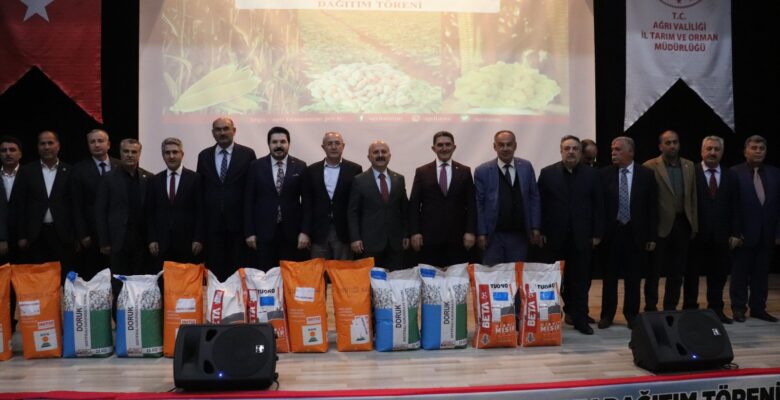 AĞRI’DA SÖZLEŞMELİ TARIM LANSMANI VE TOHUM DAĞITIM TÖRENİ DÜZENLENDİ