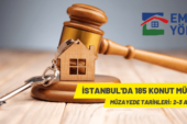 İstanbul’da 185 konut satılacak
