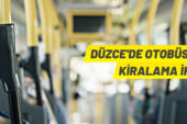 Düzce’de özel halk otobüsü hatları kiraya verilecek
