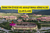 Maltepe Üniversitesi akademik personel alımı yapacak