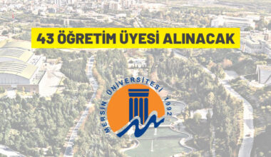 Mersin Üniversitesi 43 Öğretim Üyesi alacak