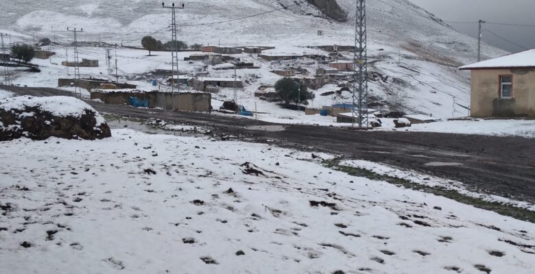 Ağrı’nın yüksek kesimleri karla kaplandı